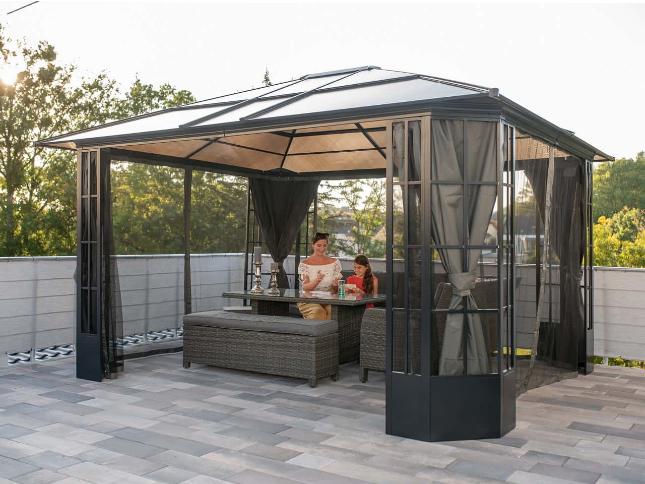 Pavillons 4x4 m für Ihren Garten kaufen mygardenhome